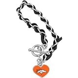 Touch by Alyssa Milano Denver Broncos Chain & Leather Strap Bracelet