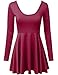 NINEXIS Women's Long Sleeve Flared A-line Dress