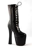 Women's Xtc-1020 (Xtcl/B), 7 1/2" Platform Ankle Boot, Side Zip