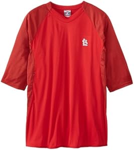 MLB St. Louis Cardinals Featherweight Tech Fleece, X-Large, Red/Heather Red