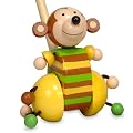 Push Along Monkey Toy