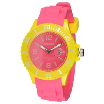 Waooh - Montre Monaco34 - Bicolore - Rose & jaune Waooh - Montre Monaco34 - Bicolore - Rose & jaune