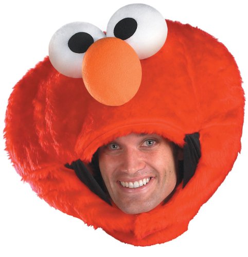 Mens Elmo Headpiece(One Size-As Shown)