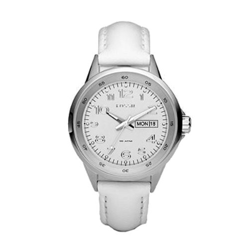Fossil Womens AM4336 White Dial Watch