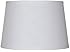 White Linen Drum Lamp Shade 10x12x8 (Spider)