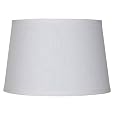 White Linen Drum Lamp Shade 10x12x8 (Spider)