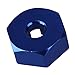 BQLZR Dark Blue CC01-005 Aluminum Alloy Wheel Hub Hex 12x5mm Mount and Pin Upgrade Parts for TAMIYA CC01 4WD RC1:10 Car Pack of 4