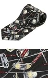 Golf Club & Balls Necktie by Mystic Clothing, includes Gift Box and Neck Tie