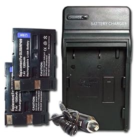 TWO NP-400 BATTERY+CHARGER for Minolta Maxxum 5D 7D SLR
