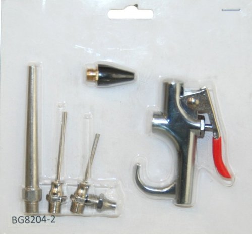 Air Blow Gun Kit with 5 Interchangeable Nozzles