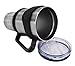 Nature Boy 30 oz Stainless Steel Travel Tumbler Set with Coffee Mug Handle, Vacuum Sealed Sliding Lid, Drinking Straw & Wire Cleaning Brush