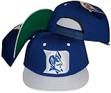 Duke Blue Devils Blue/White Two Tone Plastic Snapback Adjustable Plastic Snap Back Hat / Cap