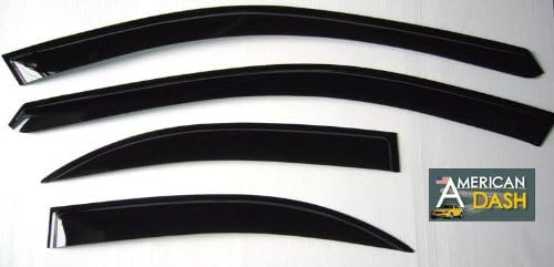 FORD FUSION WINDOW DEFLECTORS VISORS RAIN GUARDS EXTERIOR TRIM COVER SET 2006 2007 2008 2009