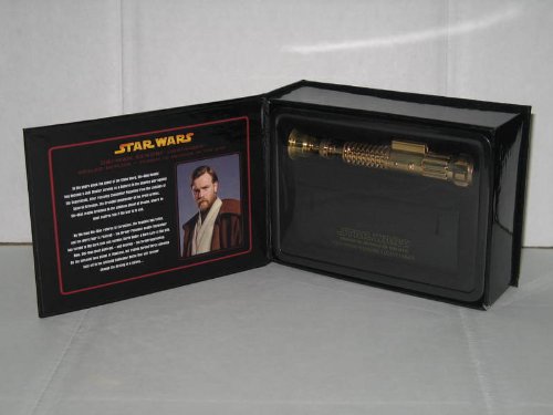 417FvCxoe L STAR WARS OBI WAN KENOBI EPISODE 3 MINI .45 LIGHTSABER GOLD VERSION