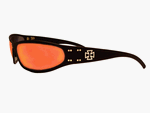 Gatorz Sunglasses: Maltese Cross - Radiator Black frame Sunburst lenses