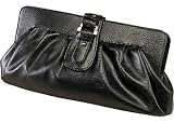Liz Claiborne Black Rocklin Clutch Handbag BLACK