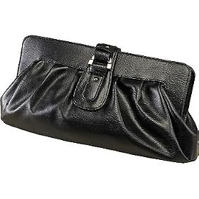 Liz Claiborne Black Rocklin Clutch Handbag BLACK