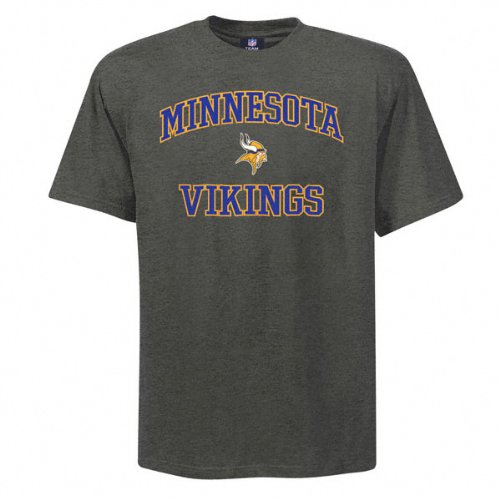 Minnesota Vikings Heart & Soul Charcoal T-Shirt Small