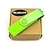 AreTop Dual Flash Drive 8GB OTG USB2.0 Flash Drive Disk Memory Stick Thmb Drives USB Stick Pen Drive With Caps for Both Computers and Android Devices, Green