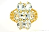 5.00 CTW Aquamarine Ring 14K Yellow Gold