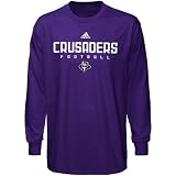 NCAA adidas Holy Cross Crusaders Purple Sideline Long Sleeve T-shirt