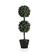 (03923078) Artificial Double Topiary in Ceramic Bowl in Household & Kitchen