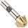 Niagara Cutter CH126 Single Angle Shank Type Chamfering Cutter, High Speed Steel, Uncoated (Bright), Weldon Shank, 60 Degree Angle, 1" Cutter Diameter, 10 Tooth, 7/16" Width