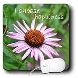 Patricia Sanders Flowers - Inspirational Choose Happiness - Mouse Pads