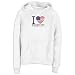 SWEATSHIRT WOMAN WHITE " I LOVE BAY CITY " MICHIGAN Small