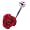 Bauchnabel-Piercing Schmuck Stecker Rose Rot