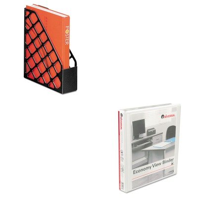 KITOIC26082UNV20962 - Value Kit - Officemate Recycled Plastic Magazine File (OIC26082) and Universal Round Ring Economy Vinyl View Binder (UNV20962) KITOIC26082UNV20962 - Value Kit - Officemate Recycled Plastic Magazine File (OIC26082) and Universal Round Ring Economy Vinyl View Binder (UNV20962)