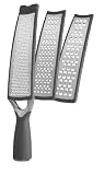 Art and Cook Long Grater Zinc Positive Collection, Charcoal