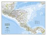 Image of Map of Central America Maps Art Poster Print, 29x22