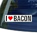 I Love Heart BACON - Window Bumper Sticker