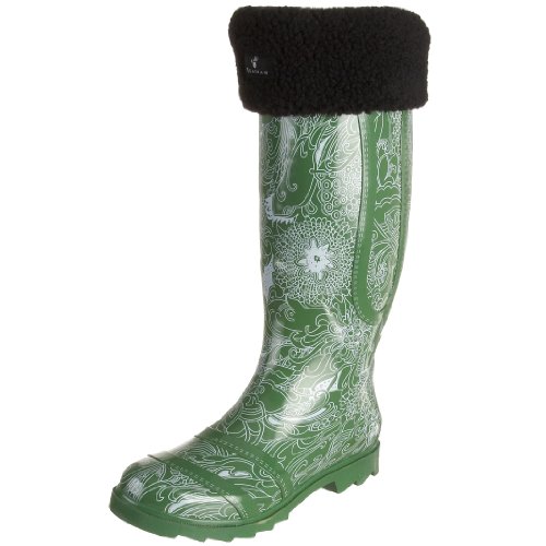 BEARPAW Women's Ashland Rain Boot,Green,10 M US