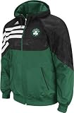 Boston Celtics Adidas Pre-Game On Court Full Zip Hooded Sweatshirt