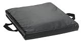 Duro Med Gel/Foam Flotation Cushion with Black Leatherette Waterproof, Flame Retardant Cover, Black