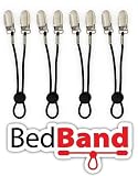 The ORIGINAL Bed Band. Adjustable Fastener/Holder/Strap/Suspender/Gripper for Your Sheets. Patent Pending.
