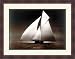 Iverna Yacht at Full Sail, 1895 by Unknown - Framed Artwork