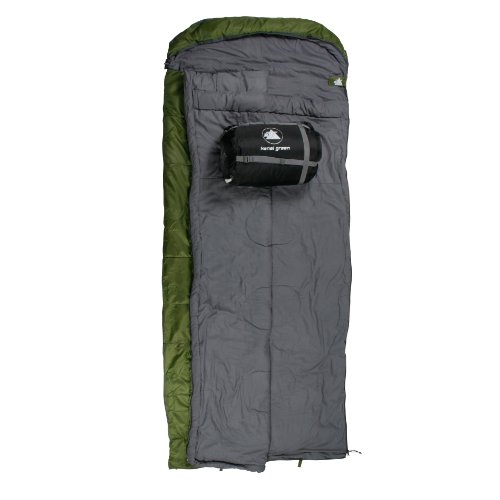 10T Kenai Green Sac de couchage couverture Vert/Gris 235 x 100 cm