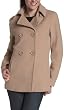 Kenneth Cole Reaction Women's Plush Wool Double Breasted Pea Coat