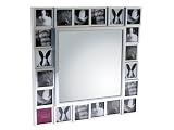 PT Mirror, Multi Pictures, Silver, Plastic And Metal