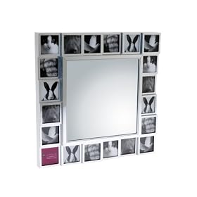 PT Mirror, Multi Pictures, Silver, Plastic And Metal