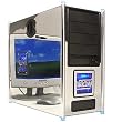 11-Bay XKROMA ATX Chrome Case w/Blue LEDs - No PS (Silver)