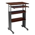 35" to 49"-high Adjustable Workstation - Cherry/Black