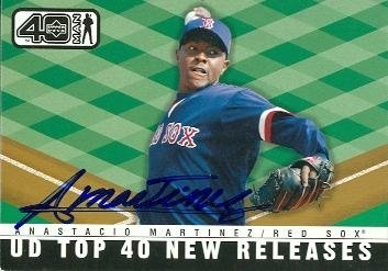 Anastacio Martinez Autographed/Hand Signed Baseball Card (Boston Red Sox) 2002 Upper Deck 40 Man #10