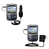 Essential Kit for the Blackberry 8703e - includes Car and Wall Charger with Rapid Charge Technology - Gomadic Brand w/ TipExchange Technology