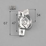 LIXIL メンテナンス部品 窓 サッシ用部品 断熱(樹脂)商品 クレセント カラー 勝手 シルバー 右[R1Y61]
