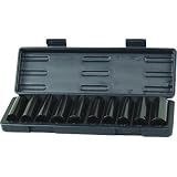 Northern Industrial Deep Well Impact Sockets - 1/2in. Drive, 10-Pc. SAE and Metric Set