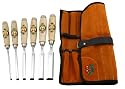 Two Cherries 500-1575 6-Piece Chisel Set with Custom Leather Roll
